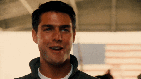 Top Gun Maverick Tom Cruise Ray Ban Aviator Gold GIF