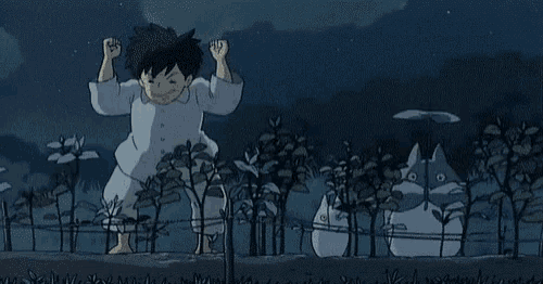 Totoro Growing Plants GIF