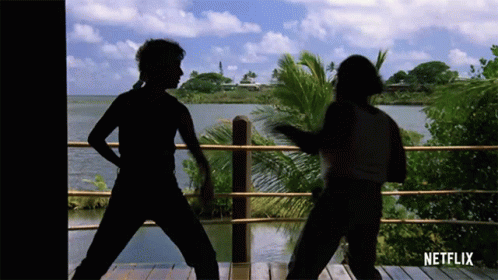 Training Pat Morita GIF