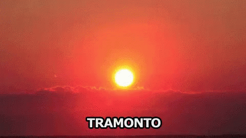 Tramonto Sole Sera Estate Cielo Nuvole Paesaggio GIF