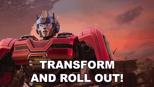 Transform And Roll Out Optimus Prime GIF