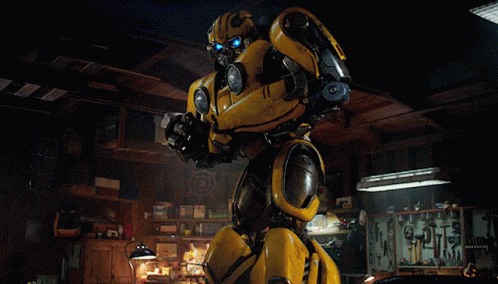 Transformers Bumblebee GIF. This 498 x 284 animated GIF is part of our hahaha no transformers collection. Related themes include cute, hello, transformers…