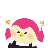 Transparent Happy Sticker