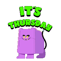 Transparent Thursday Sticker