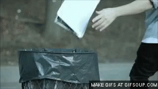 Trash Wrecked GIF. This 320 x 180 animated GIF is part of our know your place trash collection. View the original animation, share it, or browse related GIFs.