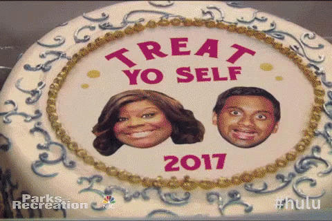 Treat Yoself 2017 - Parks And Rec GIF