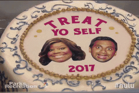 Treat Yoself 2017 - Parks And Rec GIF