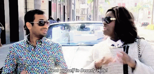 Treat Yo'Self - Parks And Recreation GIF