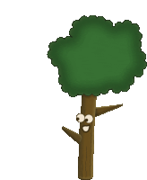 Tree Happy Sticker