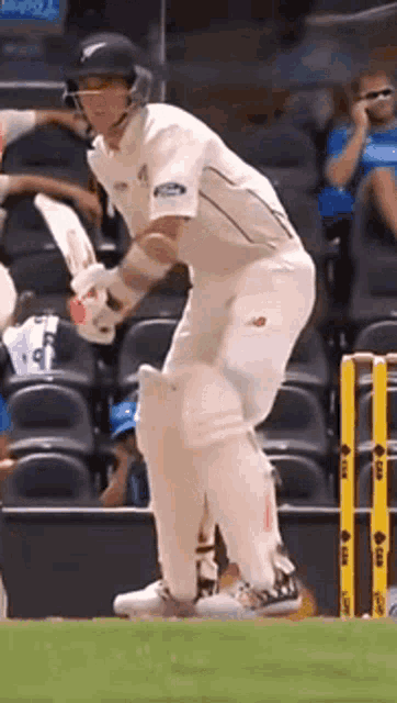 Trent Boult Front Foot Defence GIF
