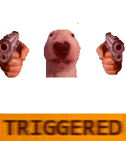 Triggered Pistol Sticker