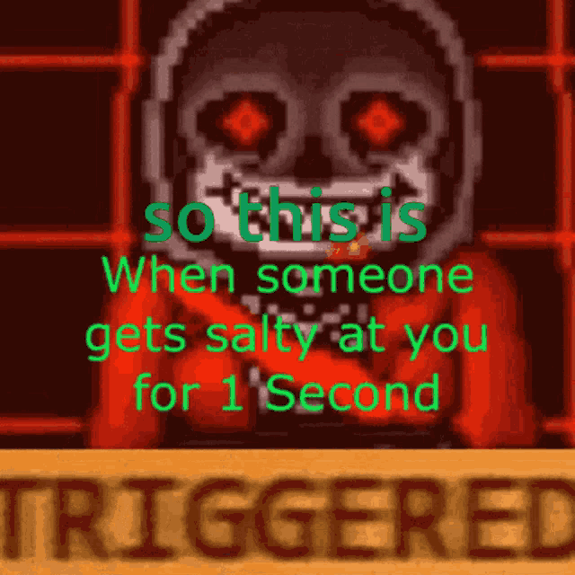 Triggered Sans So This Is GIF