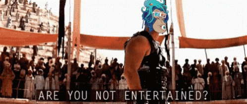 Trippin Ape Tribe Are You Not Entertained GIF