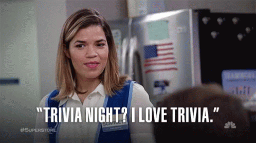 Trivia Night I Love Trivia GIF. This 498 x 278 animated GIF is part of our quiz time collection. Created by nbc. View the original animation, share it, or…