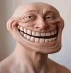 Troll Face Realistic GIF