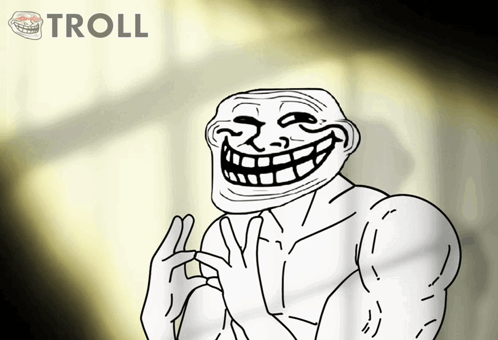 Troll Trollface GIF. This 498 x 340 animated GIF is part of our lol face collection. Related themes include funny, haha, lmao. Created by TROLLART. View the…