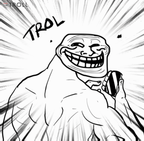Troll Trollface GIF. This 498 x 488 animated GIF is part of our lol face collection. Related themes include funny, haha, lmao. Created by TROLLART. View the…