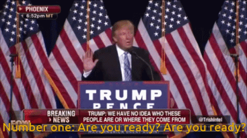Trump Campaign GIF. This 498 x 278 animated GIF is part of our most american collection. Related themes include first, trump. Created by napalm_strike. View…