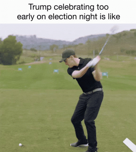 Trump Celebrating Too Early Trump GIF