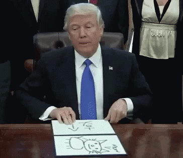 Trump Drawing GIF