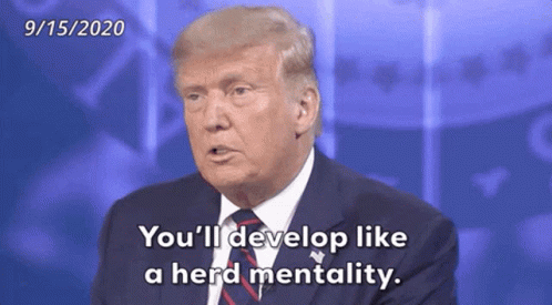 Trump Herd GIF. This 498 x 275 animated GIF is part of our inculate collection. Related themes include trump. Created by AnnaFlaherty. View the original…