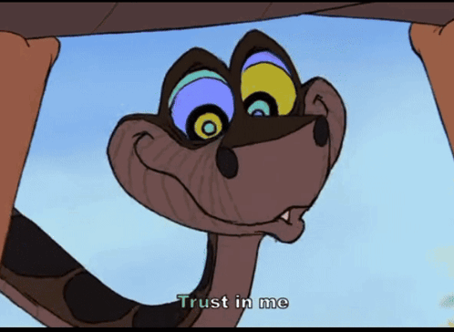 Trust Me Trust In Me GIF. This 498 x 364 animated GIF is part of our im a snake collection. Related themes include hypnotize, snake. Created by KOOLMANDUDE…