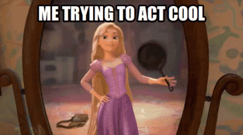 Trying To Act Cool - Tangled GIF