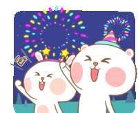 Tua Gom Puffy Bear Sticker