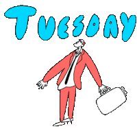 Tuesday Sign Sticker