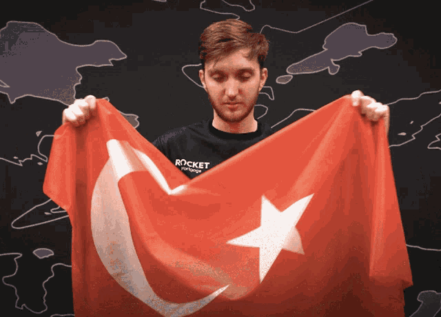 Turkey Flag Closer GIF