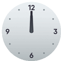 Twelve O Clock Symbols Sticker