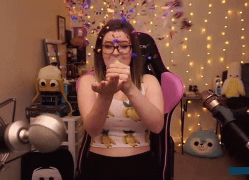 Twitch Streamer Twitch Creative GIF. This 498 x 361 animated GIF is part of our serpentinas y confeti collection. Related themes include celebrate…