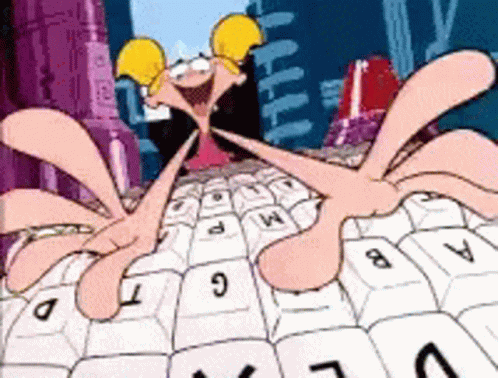 Typing Fast Excited GIF. This 498 x 378 animated GIF is part of our mano escribiendo collection. Related themes include excited, happy. Created by geeleshe…