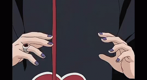 Uchiha Jutsu Hand Signs GIF