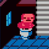 Ufo50 Pooping GIF