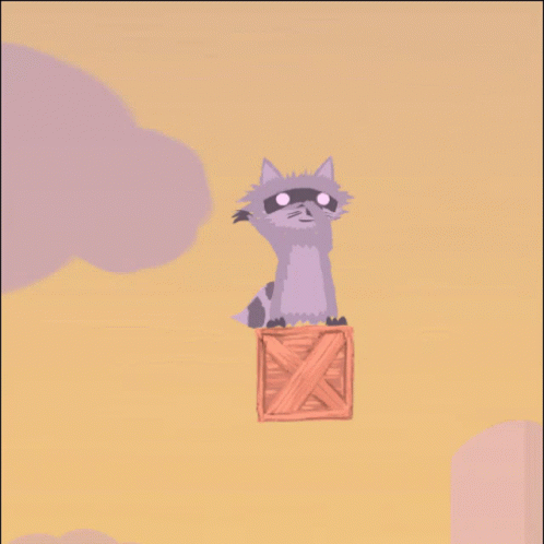 Ultimate Chicken Horse Raccoon GIF