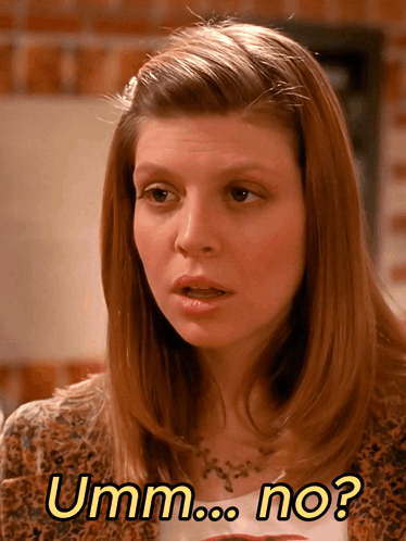 Umm No Tara Maclay GIF. This 374 x 498 animated GIF is part of our i said what i said collection. Related themes include confused, huh, no. Created by…