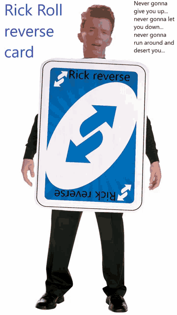 Un Rick Roll Uno Reverse Meme