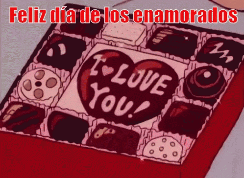 Una Caja De Bombones Por El Día De Los Enamorados GIF