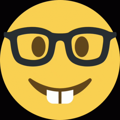 Unbecoming Nerd Emoji GIF