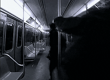 Underground-station Guys-on-underground-train GIF