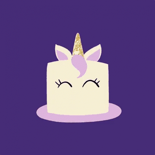 Unicorn Happy Birthday GIF