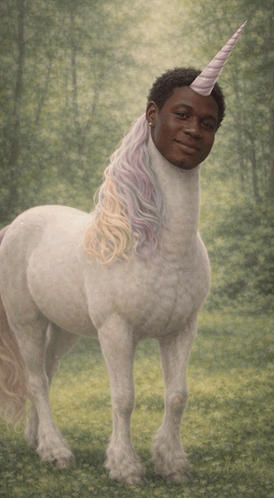 Unicorn Man Black Man GIF