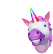 Unicorn Smiles Sticker