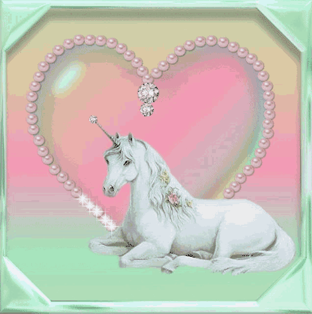 Unicorn Sparklingheart GIF