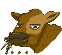 Unimpressed Cow With Text Dot Dot Dot In English Sticker