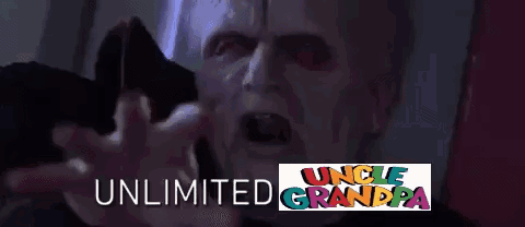Unlimited Power Emperor Palpatine GIF. This 480 x 208 animated GIF is part of our palpatine unlimited power collection. Related themes include funny, meme…
