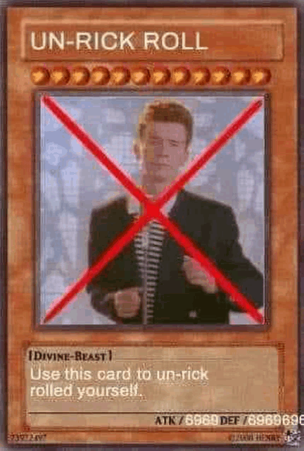 Unrickrollbytominouyt Meme