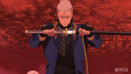 Unsheathing The Sword Vergil GIF