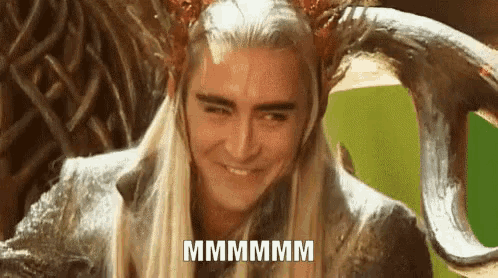 властелин колец трандуил подмигивание улыбка GIF